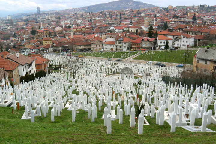 Martyrs' memorial cemetery Kovači in Sarajevo
