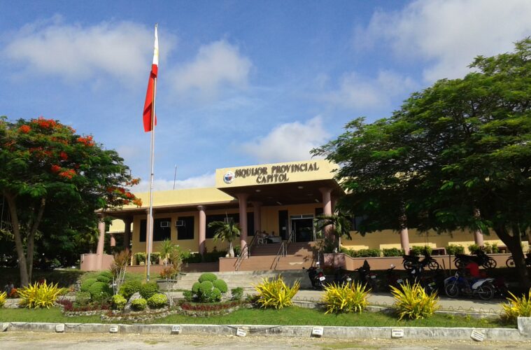 The Provincial Capitol Building of Siquijor Province in Siquijor Town where the governor, vice-governor and provincial board have offices.